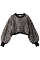 【ランバン オン ブルー/LANVIN en Bleu】のクロップドツイードニット 人気、トレンドファッション・服の通販 founy(ファニー) ファッション Fashion レディースファッション Fashion for Women トップス・カットソー Cut & Sew Tops ニット Knit Tops & Sweaters カジュアルプルオーバー・ニットトップス Pullovers & Knit Tops / Casual Pullovers クラシカル Classical, Vintage-Inspired クロップド Cropped, Short Length スペシャル Special, Limited Edition ツイード Twill, Twill Weave バランス Balance, Style Balance ミックス Mix, Mixed Style ランダム Random, Irregular thumbnail ブラック|ID: prp329100004608988 ipo3291000000032958056