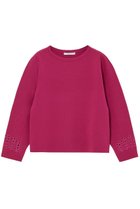 【アナイ/ANAYI】のドットカットワークショートプルオーバー 人気、トレンドファッション・服の通販 founy(ファニー) ファッション Fashion レディースファッション Fashion for Women トップス・カットソー Cut & Sew Tops ニット Knit Tops & Sweaters カジュアルプルオーバー・ニットトップス Pullovers & Knit Tops / Casual Pullovers おすすめ Recommended / Our Picks なめらか Smooth, Silky Texture ショート Short, Short Length シルク Silk, 100% Silk シンプル Simple, Minimal ストレッチ Stretch, Stretchy Fabric スペシャル Special, Limited Edition ドット Polka Dot, Dot Pattern パターン Pattern, Design Print モダン Modern, Contemporary ワーク Workwear, Utility Style 再入荷 Restock / Back in Stock thumbnail ピンク|ID: prp329100004608993 ipo3291000000035055267