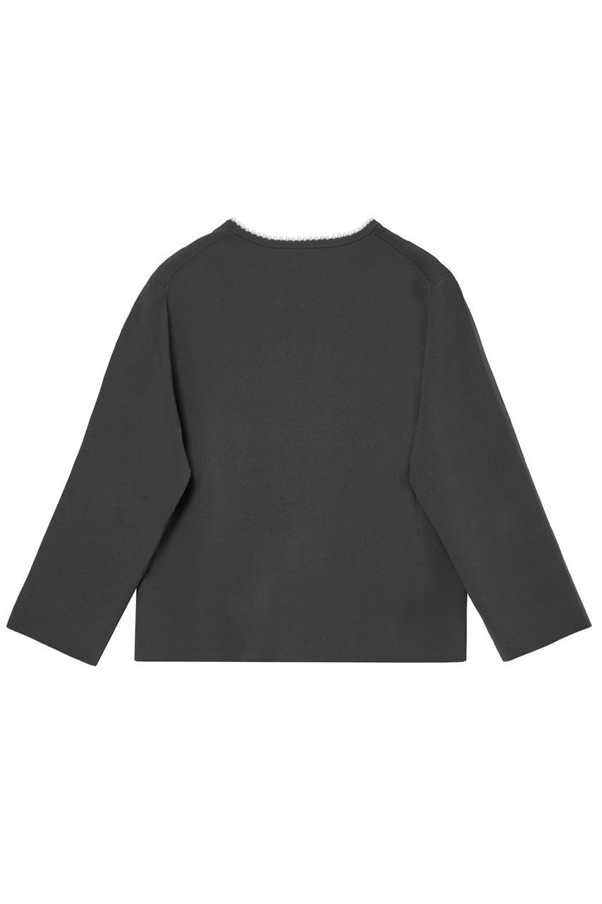 【アナイ/ANAYI】のパールネック カーディガン 人気、トレンドファッション・服の通販 founy(ファニー) 　ファッション　Fashion　レディースファッション　Fashion for Women　トップス・カットソー　Cut & Sew Tops　ニット　Knit Tops & Sweaters　カーディガン・羽織り　Layered Style Cardigans　エレガント 上品　Elegant　カーディガン　Cardigan, Knitwear　ショート　Short, Short Length　ストレッチ　Stretch, Stretchy Fabric　パール　Pearl, Pearl Accent　other-2|ID: prp329100004608997 ipo3291000000032958216