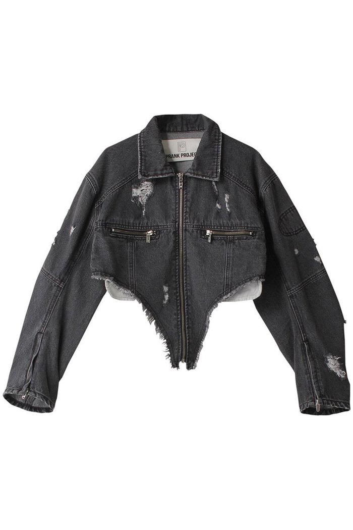 【プランク プロジェクト/PRANK PROJECT】のデニムカッティングショートブルゾン / Denim Cutting Short Blouson インテリア・キッズ・メンズ・レディースファッション・服の通販 founy(ファニー) https://founy.com/ ファッション Fashion レディースファッション Fashion for Women アウター Coat / Outerwear Collection レディースジャケット・軽アウター Jackets ブルゾンジャケット・スポーティアウター Blouson Jackets おすすめ Recommended / Our Picks インナー Innerwear カッティング Cutting Detail ジャケット Jacket, Outerwear デニム Denim, Jeans Material ビンテージ Vintage, Retro Style ブルゾン Blouson, Bomber Jacket ベスト Vest, Waistcoat 軽量 Lightweight, Ultra Light |ID: prp329100004608998 ipo3291000000032958241