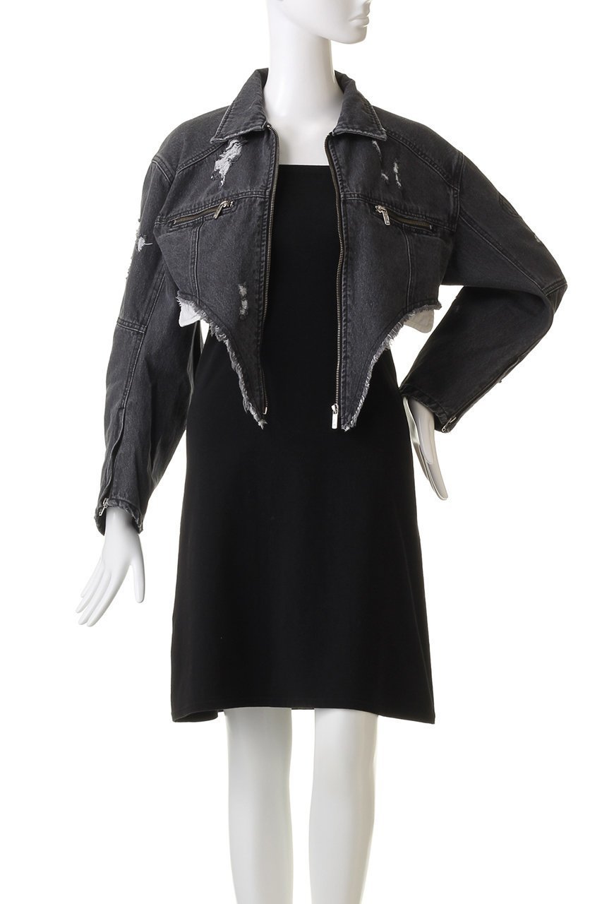 【プランク プロジェクト/PRANK PROJECT】のデニムカッティングショートブルゾン / Denim Cutting Short Blouson 人気、トレンドファッション・服の通販 founy(ファニー) 　ファッション　Fashion　レディースファッション　Fashion for Women　アウター　Coat / Outerwear Collection　レディースジャケット・軽アウター　Jackets　ブルゾンジャケット・スポーティアウター　Blouson Jackets　おすすめ　Recommended / Our Picks　インナー　Innerwear　カッティング　Cutting Detail　ジャケット　Jacket, Outerwear　デニム　Denim, Jeans Material　ビンテージ　Vintage, Retro Style　ブルゾン　Blouson, Bomber Jacket　ベスト　Vest, Waistcoat　軽量　Lightweight, Ultra Light　other-8|ID: prp329100004608998 ipo3291000000032958269