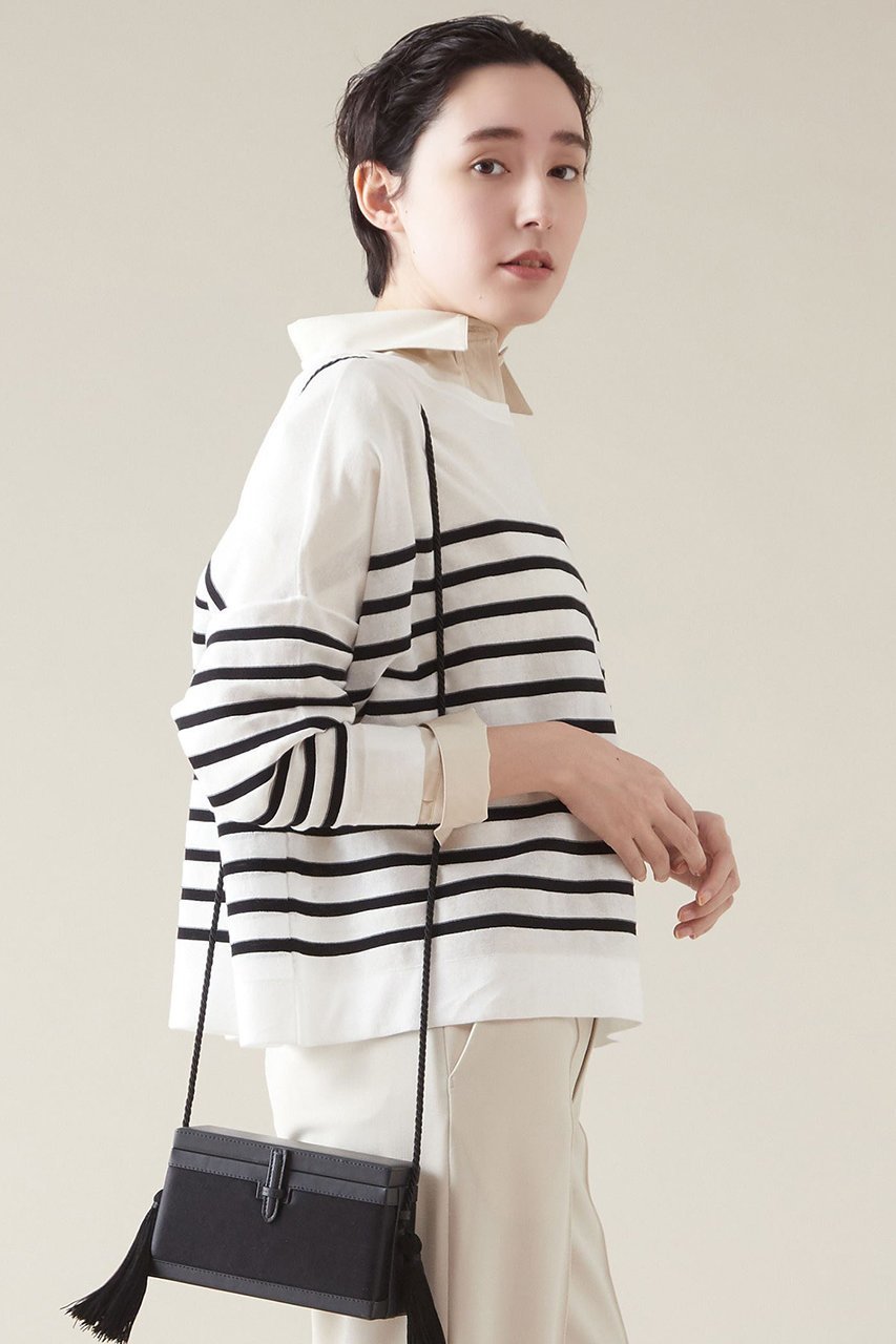 【マルティニーク/martinique】の【Traditional Weatherwear】BMB KNIT SHEER ボーダーシアーニット 人気、トレンドファッション・服の通販 founy(ファニー) 　ファッション　Fashion　レディースファッション　Fashion for Women　トップス・カットソー　Cut & Sew Tops　ニット　Knit Tops & Sweaters　カジュアルプルオーバー・ニットトップス　Pullovers & Knit Tops / Casual Pullovers　キルティング　Quilted, Quilting　シアー　Sheer, See-Through　ベーシック　Basic, Essential　ボーダー　Border, Stripe　other-2|ID: prp329100004609003 ipo3291000000032958308