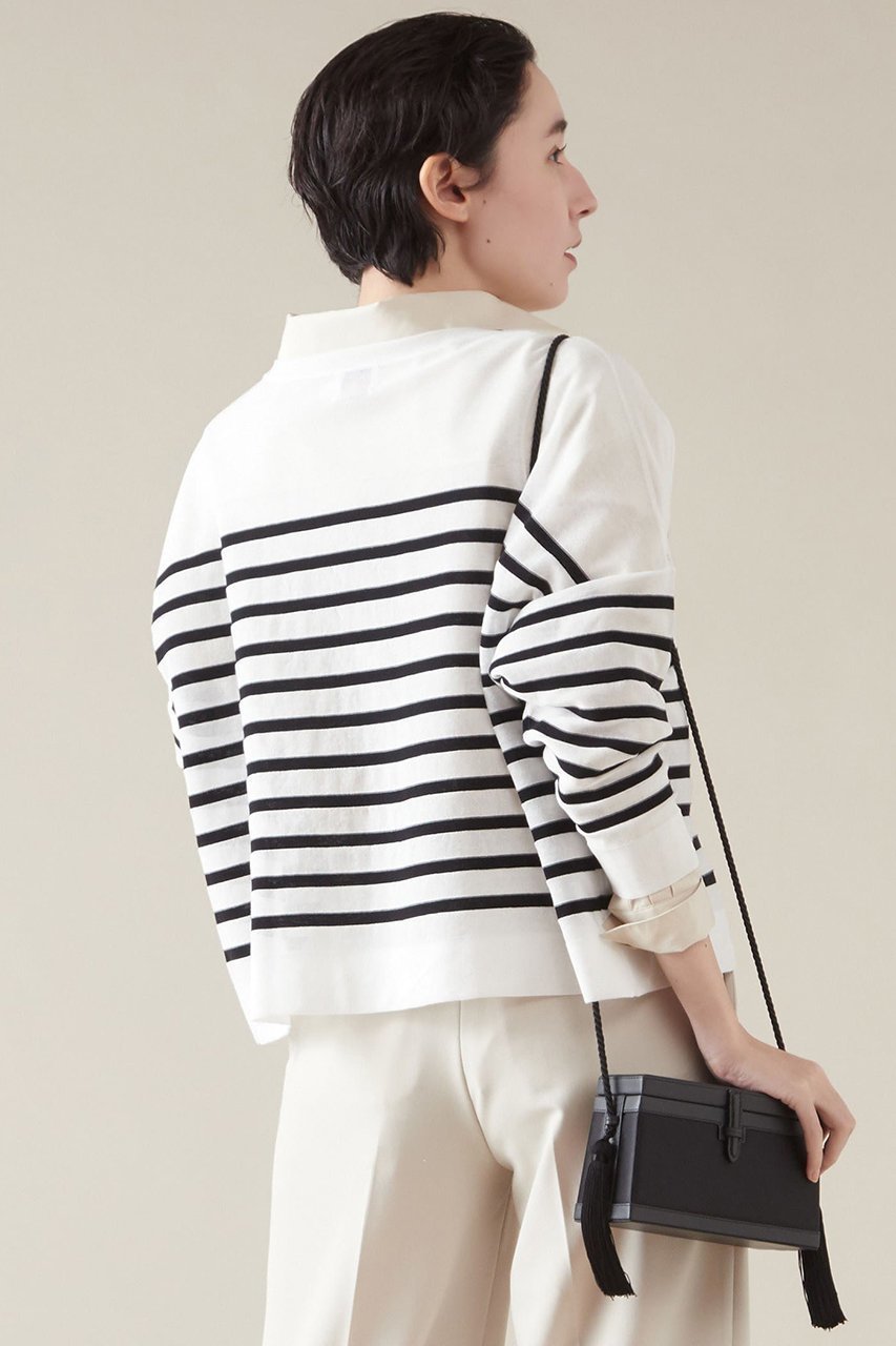 【マルティニーク/martinique】の【Traditional Weatherwear】BMB KNIT SHEER ボーダーシアーニット 人気、トレンドファッション・服の通販 founy(ファニー) 　ファッション　Fashion　レディースファッション　Fashion for Women　トップス・カットソー　Cut & Sew Tops　ニット　Knit Tops & Sweaters　カジュアルプルオーバー・ニットトップス　Pullovers & Knit Tops / Casual Pullovers　キルティング　Quilted, Quilting　シアー　Sheer, See-Through　ベーシック　Basic, Essential　ボーダー　Border, Stripe　other-3|ID: prp329100004609003 ipo3291000000032958312