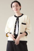 【マルティニーク/martinique】の【Traditional Weatherwear】ARKLEY KNIT バイカラーカーディガン アイボリー|ID: prp329100004609004 ipo3291000000032958329