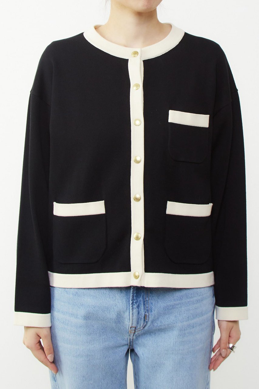 【マルティニーク/martinique】の【Traditional Weatherwear】ARKLEY KNIT バイカラーカーディガン 人気、トレンドファッション・服の通販 founy(ファニー) 　ファッション　Fashion　レディースファッション　Fashion for Women　トップス・カットソー　Cut & Sew Tops　ニット　Knit Tops & Sweaters　カーディガン・羽織り　Layered Style Cardigans　カーディガン　Cardigan, Knitwear　キルティング　Quilted, Quilting　ドット　Polka Dot, Dot Pattern　ベーシック　Basic, Essential　エレガント 上品　Elegant　other-7|ID: prp329100004609004 ipo3291000000032958350