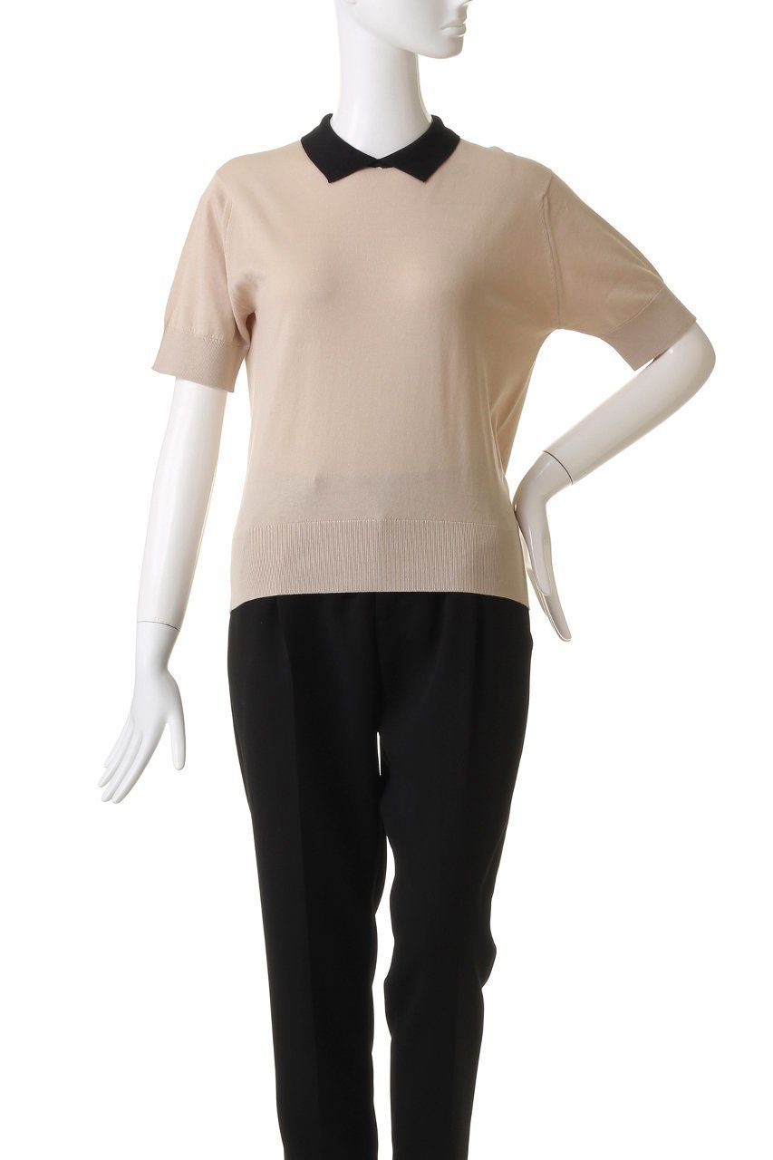 【マルティニーク/martinique】の【JOHN SMEDLEY】半袖クレリックポロシャツ 人気、トレンドファッション・服の通販 founy(ファニー) 　ファッション　Fashion　レディースファッション　Fashion for Women　トップス・カットソー　Cut & Sew Tops　ニット　Knit Tops & Sweaters　シャツ・ブラウス・オフィスカジュアル　Elegant Blouses & Button-Ups　ポロシャツ・きれいめカジュアル　Smart-Casual Polo Tops　カジュアルプルオーバー・ニットトップス　Pullovers & Knit Tops / Casual Pullovers　インナー　Innerwear　コンパクト　Compact, Small Size　シアー　Sheer, See-Through　シンプル　Simple, Minimal　半袖　Short Sleeve, Half Sleeve　other-2|ID: prp329100004609005 ipo3291000000032958364