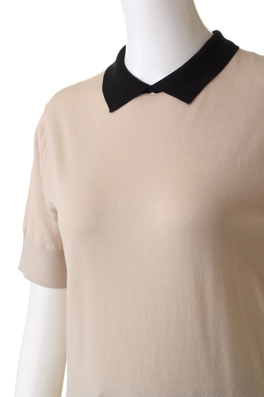 【マルティニーク/martinique】の【JOHN SMEDLEY】半袖クレリックポロシャツ 人気、トレンドファッション・服の通販 founy(ファニー) 　ファッション　Fashion　レディースファッション　Fashion for Women　トップス・カットソー　Cut & Sew Tops　ニット　Knit Tops & Sweaters　シャツ・ブラウス・オフィスカジュアル　Elegant Blouses & Button-Ups　ポロシャツ・きれいめカジュアル　Smart-Casual Polo Tops　カジュアルプルオーバー・ニットトップス　Pullovers & Knit Tops / Casual Pullovers　インナー　Innerwear　コンパクト　Compact, Small Size　シアー　Sheer, See-Through　シンプル　Simple, Minimal　半袖　Short Sleeve, Half Sleeve　other-5|ID: prp329100004609005 ipo3291000000032958377