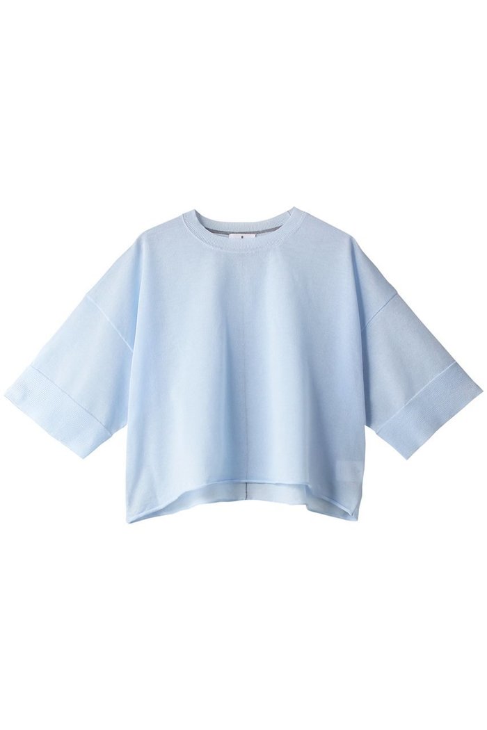 【ランバン オン ブルー/LANVIN en Bleu】のワイドクロップドニット インテリア・キッズ・メンズ・レディースファッション・服の通販 founy(ファニー) https://founy.com/ ファッション Fashion レディースファッション Fashion for Women トップス・カットソー Cut & Sew Tops ニット Knit Tops & Sweaters カジュアルプルオーバー・ニットトップス Pullovers & Knit Tops / Casual Pullovers 夏 Summer |ID: prp329100004609009 ipo3291000000032958530