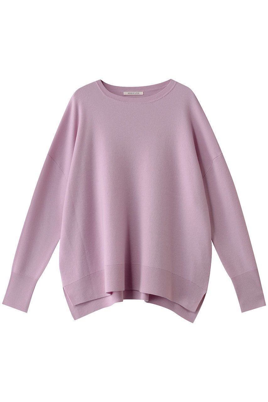 【ハウス オブ ロータス/HOUSE OF LOTUS】のウールスムースボートネックプルオーバー インテリア・キッズ・メンズ・レディースファッション・服の通販 founy(ファニー) 　ファッション　Fashion　レディースファッション　Fashion for Women　トップス・カットソー　Cut & Sew Tops　ニット　Knit Tops & Sweaters　カジュアルプルオーバー・ニットトップス　Pullovers & Knit Tops / Casual Pullovers　なめらか　Smooth, Silky Texture　冬　Winter / This Winter　定番　Standard, Basic Item　A/W・秋冬　Autumn/Winter　ピンク|ID: prp329100004609010 ipo3291000000034957206