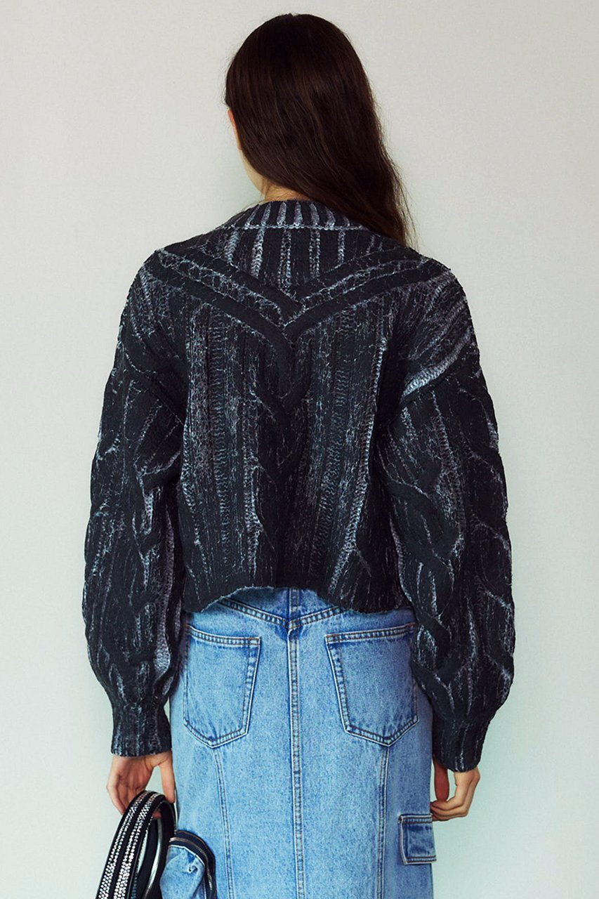 【プランク プロジェクト/PRANK PROJECT】のケーブルベイントニットプルオーバー / Cable Painted Knit Pullover 人気、トレンドファッション・服の通販 founy(ファニー) 　ファッション　Fashion　レディースファッション　Fashion for Women　トップス・カットソー　Cut & Sew Tops　ニット　Knit Tops & Sweaters　カジュアルプルオーバー・ニットトップス　Pullovers & Knit Tops / Casual Pullovers　ウォーム　Warm Fabric　クロップド　Cropped, Short Length　ボトム　Bottoms, Lower Wear　other-8|ID: prp329100004609013 ipo3291000000032958680