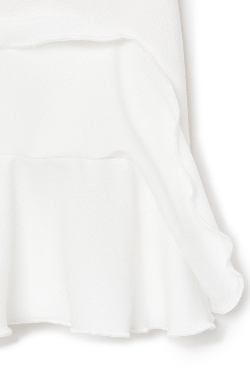 【アナイ/ANAYI】のフレアヘムチュニック プルオーバー 人気、トレンドファッション・服の通販 founy(ファニー) 　ファッション　Fashion　レディースファッション　Fashion for Women　トップス・カットソー　Cut & Sew Tops　ニット　Knit Tops & Sweaters　カジュアルプルオーバー・ニットトップス　Pullovers & Knit Tops / Casual Pullovers　ジョーゼット　Georgette, Semi-Sheer Fabric　フレア　Flare, Flared　ミラノリブ　Milano Rib, Milano Stitch　other-4|ID: prp329100004609017 ipo3291000000032958843