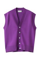 【ヒューエルミュージアム/hueLe Museum】の【STUMBLY】Painted Metal Button Gilet パープル|ID: prp329100004609020 ipo3291000000032958958