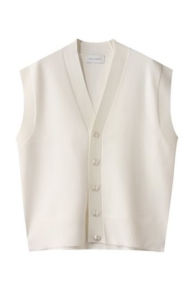 【ヒューエルミュージアム/hueLe Museum】 【STUMBLY】Painted Metal Button Gilet人気、トレンドファッション・服の通販 founy(ファニー) ファッション Fashion レディースファッション Fashion for Women トップス・カットソー Cut & Sew Tops ニット Knit Tops & Sweaters カーディガン・羽織り Layered Style Cardigans ベスト&ジレ / 重ね着スタイル Vests & Gilets カーディガン Cardigan, Knitwear シンプル Simple, Minimal デニム Denim, Jeans Material メタル Metal, Metal Parts リラックス Relax, Relaxed Fit |ID:prp329100004609020