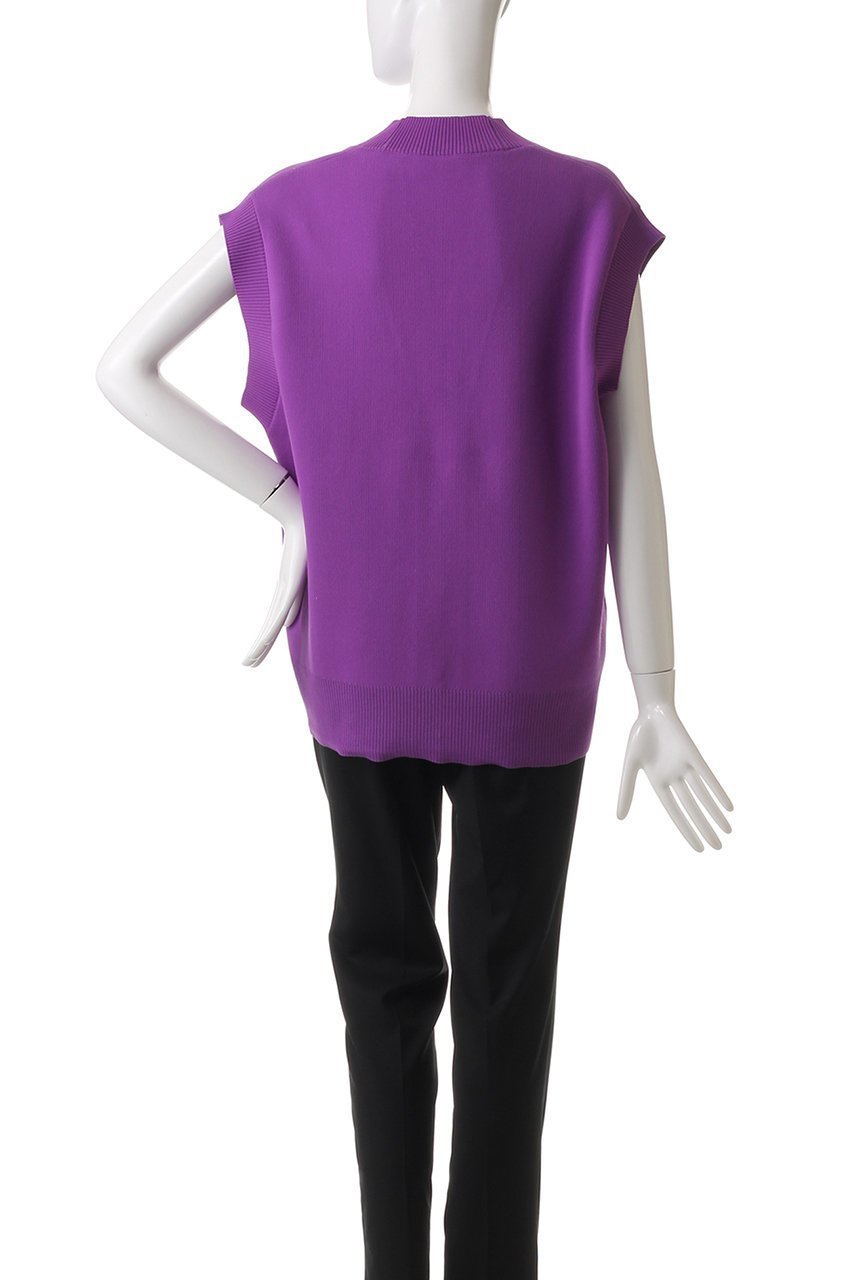 【ヒューエルミュージアム/hueLe Museum】の【STUMBLY】Painted Metal Button Gilet 人気、トレンドファッション・服の通販 founy(ファニー) 　ファッション　Fashion　レディースファッション　Fashion for Women　トップス・カットソー　Cut & Sew Tops　ニット　Knit Tops & Sweaters　カーディガン・羽織り　Layered Style Cardigans　ベスト&ジレ / 重ね着スタイル　Vests & Gilets　カーディガン　Cardigan, Knitwear　シンプル　Simple, Minimal　デニム　Denim, Jeans Material　メタル　Metal, Metal Parts　リラックス　Relax, Relaxed Fit　other-4|ID: prp329100004609020 ipo3291000000035747280