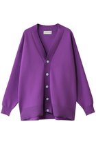 【ヒューエルミュージアム/hueLe Museum】の【STUMBLY】Painted Metal Button Cardigan 人気、トレンドファッション・服の通販 founy(ファニー) ファッション Fashion レディースファッション Fashion for Women トップス・カットソー Cut & Sew Tops ニット Knit Tops & Sweaters カーディガン・羽織り Layered Style Cardigans カーディガン Cardigan, Knitwear シンプル Simple, Minimal フォーマル Formal, Dressy リラックス Relax, Relaxed Fit thumbnail パープル|ID: prp329100004609021 ipo3291000000035962279