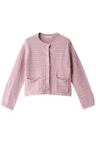 【マリリンムーン/MARILYN MOON】のクロシェボーダーパールカーディガンジャケット 人気、トレンドファッション・服の通販 founy(ファニー) ファッション Fashion レディースファッション Fashion for Women アウター Coat / Outerwear Collection カーディガン Cardigan, Knitwear ジャケット Jacket, Outerwear パール Pearl, Pearl Accent フェミニン Feminine, Girly ボーダー Border, Stripe 夏 Summer 春 Spring S/S・春夏 SS, Spring/Summer, Warm Season thumbnail ピンク|ID: prp329100004609036 ipo3291000000032959444