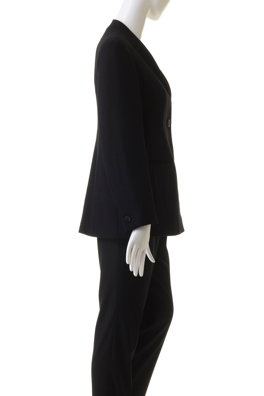 【デザイン ワークス/DESIGN WORKS】のダブルフェイスノーカラージャケット 人気、トレンドファッション・服の通販 founy(ファニー) 　ファッション　Fashion　レディースファッション　Fashion for Women　アウター　Coat / Outerwear Collection　レディースジャケット・軽アウター　Jackets　ノーカラージャケット / シンプル上品コーデ　Collarless Jackets　ジャケット　Jacket, Outerwear　ダブル　Double, Double-Breasted　トレンド　Trend, Trending Now　フェイス　Face, Facial Design　エレガント 上品　Elegant　other-3|ID: prp329100004609043 ipo3291000000032959721