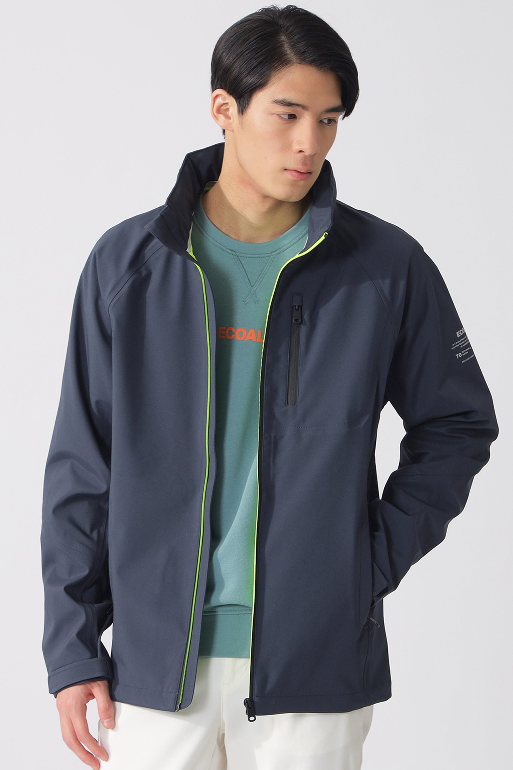 【エコアルフ/ECOALF / MEN】の【MEN】KICLAIM アクティブ ジャケット インテリア・キッズ・メンズ・レディースファッション・服の通販 founy(ファニー) 　ファッション　Fashion　メンズファッション　Fashion for Men　カッティング　Cutting Detail　ジャケット　Jacket, Outerwear　スタンド　Stand Collar, Upright Stand　スマート　Smart, Elegant　ブルゾン　Blouson, Bomber Jacket　軽量　Lightweight, Ultra Light　ネイビー|ID: prp329100004609044 ipo3291000000034959094