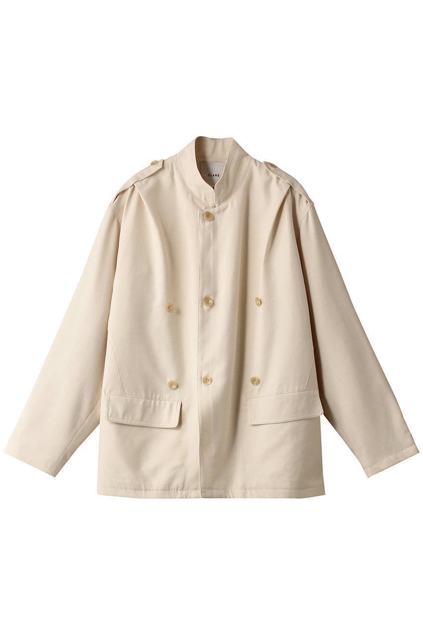 【クラネ/CLANE】のOVER MILITARY JACKET/ジャケット インテリア・キッズ・メンズ・レディースファッション・服の通販 founy(ファニー) 　ファッション　Fashion　レディースファッション　Fashion for Women　アウター　Coat / Outerwear Collection　レディースジャケット・軽アウター　Jackets　ジャケット　Jacket, Outerwear　トレンド　Trend, Trending Now　マニッシュ　Mannish, Boyish　ミリタリー　Military, Army Style　羽織　Haori, Light Jacket　IVORY|ID: prp329100004609063 ipo3291000000032960266