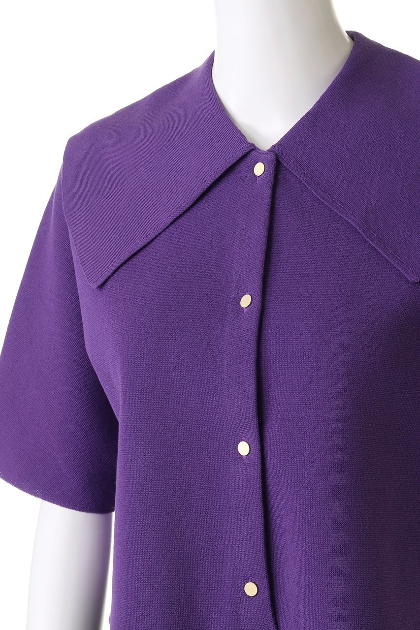 【マルティニーク/martinique】のミラノBIGカラーカーディガン 人気、トレンドファッション・服の通販 founy(ファニー) 　ファッション　Fashion　レディースファッション　Fashion for Women　トップス・カットソー　Cut & Sew Tops　ニット　Knit Tops & Sweaters　カーディガン・羽織り　Layered Style Cardigans　おすすめ　Recommended / Our Picks　カーディガン　Cardigan, Knitwear　ショート　Short, Short Length　ビッグ　Big, Oversized　ボトム　Bottoms, Lower Wear　ミラノ　Milano Style, Italian-Inspired　人気　Popular, Best Seller　other-5|ID: prp329100004609065 ipo3291000000032960386