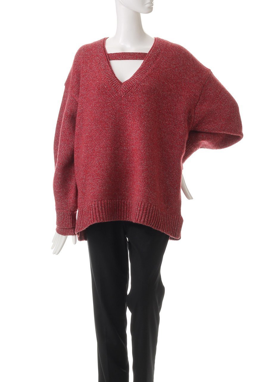 【クラネ/CLANE】の2WAY NECK OVER KNIT TOPS ニット 人気、トレンドファッション・服の通販 founy(ファニー) 　ファッション　Fashion　レディースファッション　Fashion for Women　トップス・カットソー　Cut & Sew Tops　ニット　Knit Tops & Sweaters　カジュアルプルオーバー・ニットトップス　Pullovers & Knit Tops / Casual Pullovers　シンプル　Simple, Minimal　ストリング　String, Drawstring　デコルテ　Décolleté, Neckline　ルーズ　Loose, Oversized　other-2|ID: prp329100004609069 ipo3291000000036186927