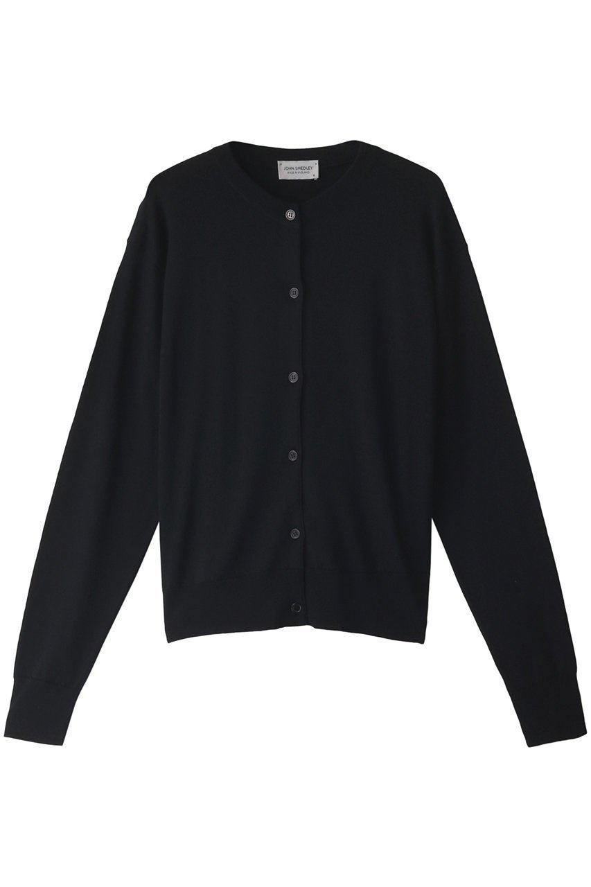 【マルティニーク/martinique】の【JOHN SMEDLEY】30G 長袖クルーネックカーディガン 人気、トレンドファッション・服の通販 founy(ファニー) 　ファッション　Fashion　レディースファッション　Fashion for Women　トップス・カットソー　Cut & Sew Tops　ニット　Knit Tops & Sweaters　カーディガン・羽織り　Layered Style Cardigans　カーディガン　Cardigan, Knitwear　スリーブ　Sleeve, Long Sleeve / Short Sleeve　ベーシック　Basic, Essential　ロング　Long, Long-Length　定番　Standard, Basic Item　長袖　Long Sleeve, Full Sleeve　 other-1|ID: prp329100004609074 ipo3291000000032960808