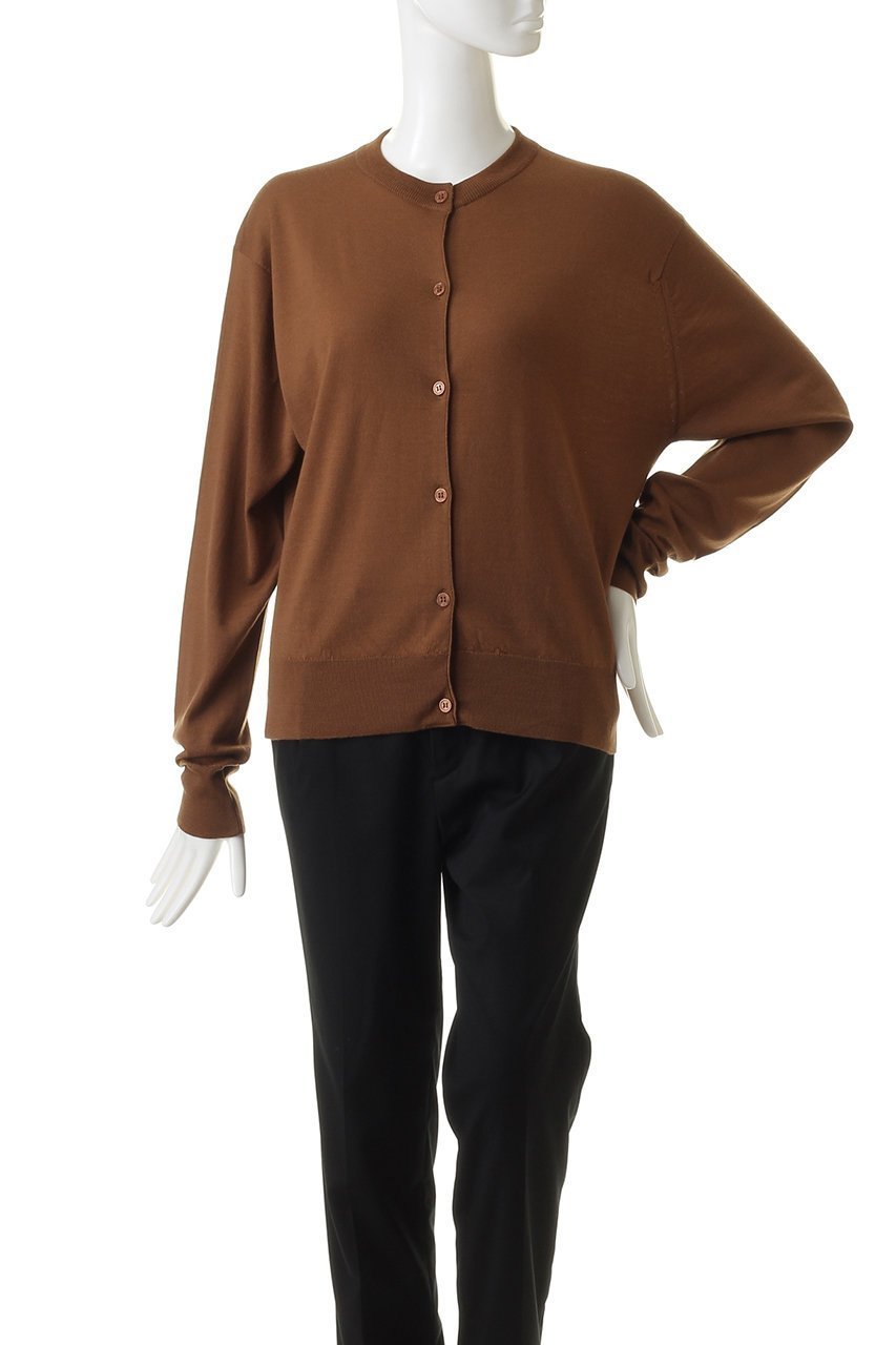 【マルティニーク/martinique】の【JOHN SMEDLEY】30G 長袖クルーネックカーディガン 人気、トレンドファッション・服の通販 founy(ファニー) 　ファッション　Fashion　レディースファッション　Fashion for Women　トップス・カットソー　Cut & Sew Tops　ニット　Knit Tops & Sweaters　カーディガン・羽織り　Layered Style Cardigans　カーディガン　Cardigan, Knitwear　スリーブ　Sleeve, Long Sleeve / Short Sleeve　ベーシック　Basic, Essential　ロング　Long, Long-Length　定番　Standard, Basic Item　長袖　Long Sleeve, Full Sleeve　other-2|ID: prp329100004609074 ipo3291000000032960818