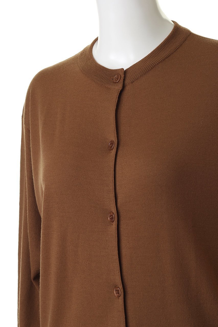 【マルティニーク/martinique】の【JOHN SMEDLEY】30G 長袖クルーネックカーディガン 人気、トレンドファッション・服の通販 founy(ファニー) 　ファッション　Fashion　レディースファッション　Fashion for Women　トップス・カットソー　Cut & Sew Tops　ニット　Knit Tops & Sweaters　カーディガン・羽織り　Layered Style Cardigans　カーディガン　Cardigan, Knitwear　スリーブ　Sleeve, Long Sleeve / Short Sleeve　ベーシック　Basic, Essential　ロング　Long, Long-Length　定番　Standard, Basic Item　長袖　Long Sleeve, Full Sleeve　other-5|ID: prp329100004609074 ipo3291000000032960830