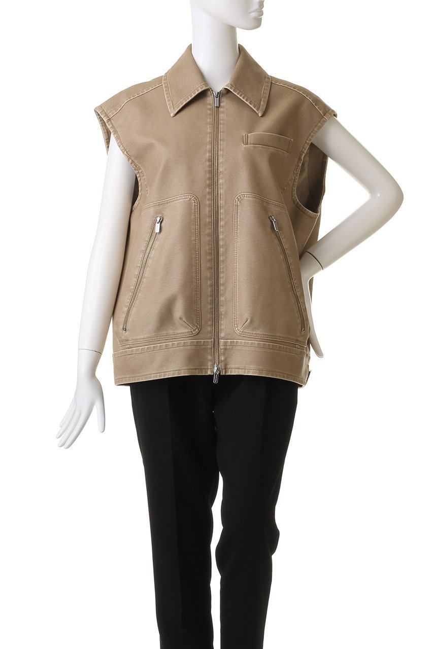 【メゾンスペシャル/MAISON SPECIAL】のWashed faux Leather Vest/ウォッシュドフェイクレザーベスト 人気、トレンドファッション・服の通販 founy(ファニー) 　ファッション　Fashion　レディースファッション　Fashion for Women　アウター　Coat / Outerwear Collection　レディースジャケット・軽アウター　Jackets　ジャケット　Jacket, Outerwear　トレンド　Trend, Trending Now　フェイクレザー　Faux Leather, PU Leather　ベスト　Vest, Waistcoat　リアル　Real, Realistic　other-2|ID: prp329100004609078 ipo3291000000035065813