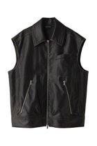 【メゾンスペシャル/MAISON SPECIAL】のWashed faux Leather Vest/ウォッシュドフェイクレザーベスト BLK(ブラック)|ID: prp329100004609078 ipo3291000000035637402