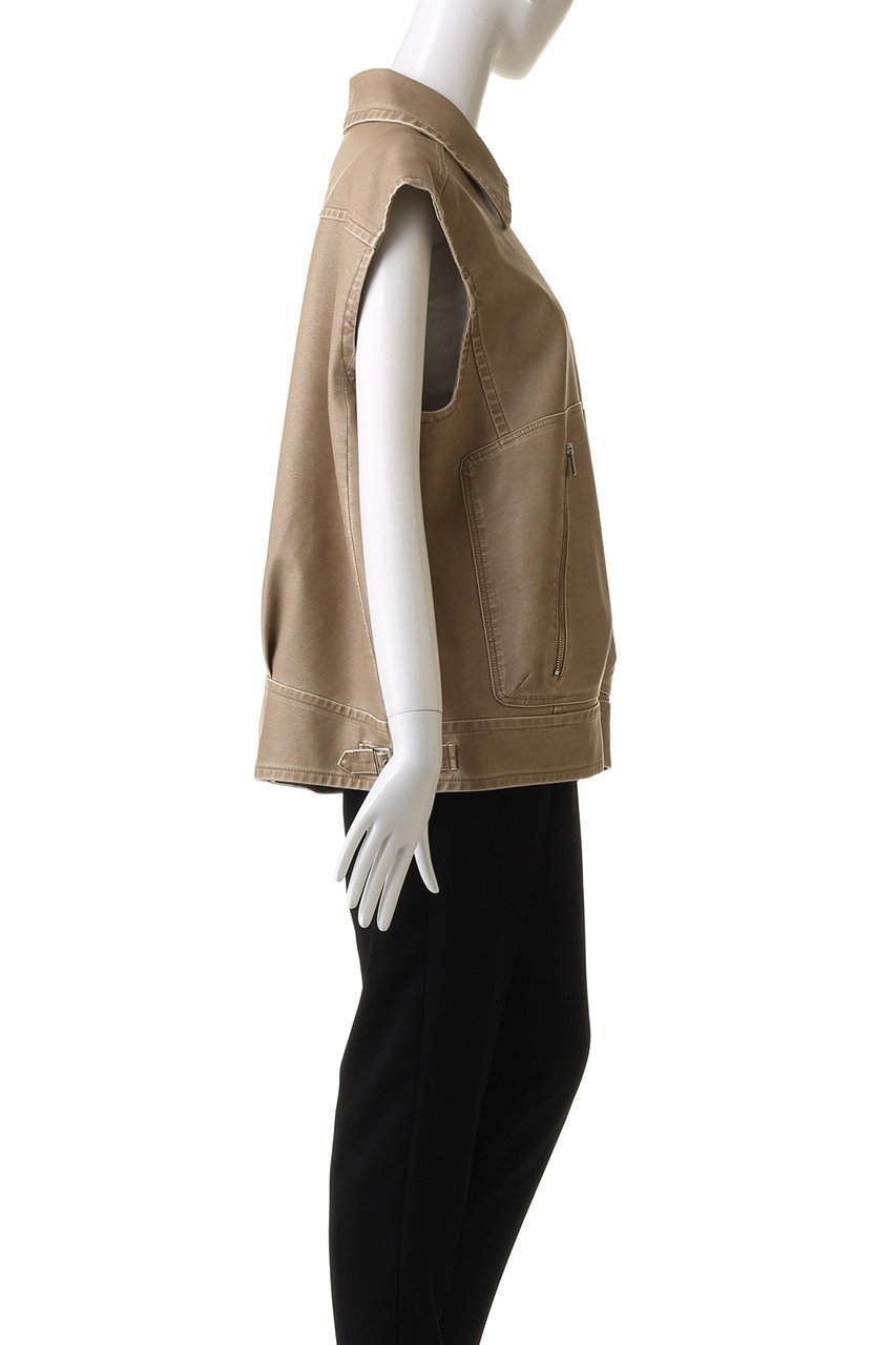【メゾンスペシャル/MAISON SPECIAL】のWashed faux Leather Vest/ウォッシュドフェイクレザーベスト 人気、トレンドファッション・服の通販 founy(ファニー) 　ファッション　Fashion　レディースファッション　Fashion for Women　アウター　Coat / Outerwear Collection　レディースジャケット・軽アウター　Jackets　ジャケット　Jacket, Outerwear　トレンド　Trend, Trending Now　フェイクレザー　Faux Leather, PU Leather　ベスト　Vest, Waistcoat　リアル　Real, Realistic　other-3|ID: prp329100004609078 ipo3291000000035637405