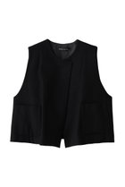 【ミズイロ インド/mizuiro ind】のcrew neck vest with pockets ベスト 人気、トレンドファッション・服の通販 founy(ファニー) ファッション Fashion レディースファッション Fashion for Women アウター Coat / Outerwear Collection レディースジャケット・軽アウター Jackets ショート Short, Short Length ジャケット Jacket, Outerwear ベスト Vest, Waistcoat ポケット Pocket, Pocket Detail ワイド Wide, Wide Fit 新作・新入荷 New Arrivals / New In A/W・秋冬 Autumn/Winter thumbnail black|ID: prp329100004609084 ipo3291000000034113851