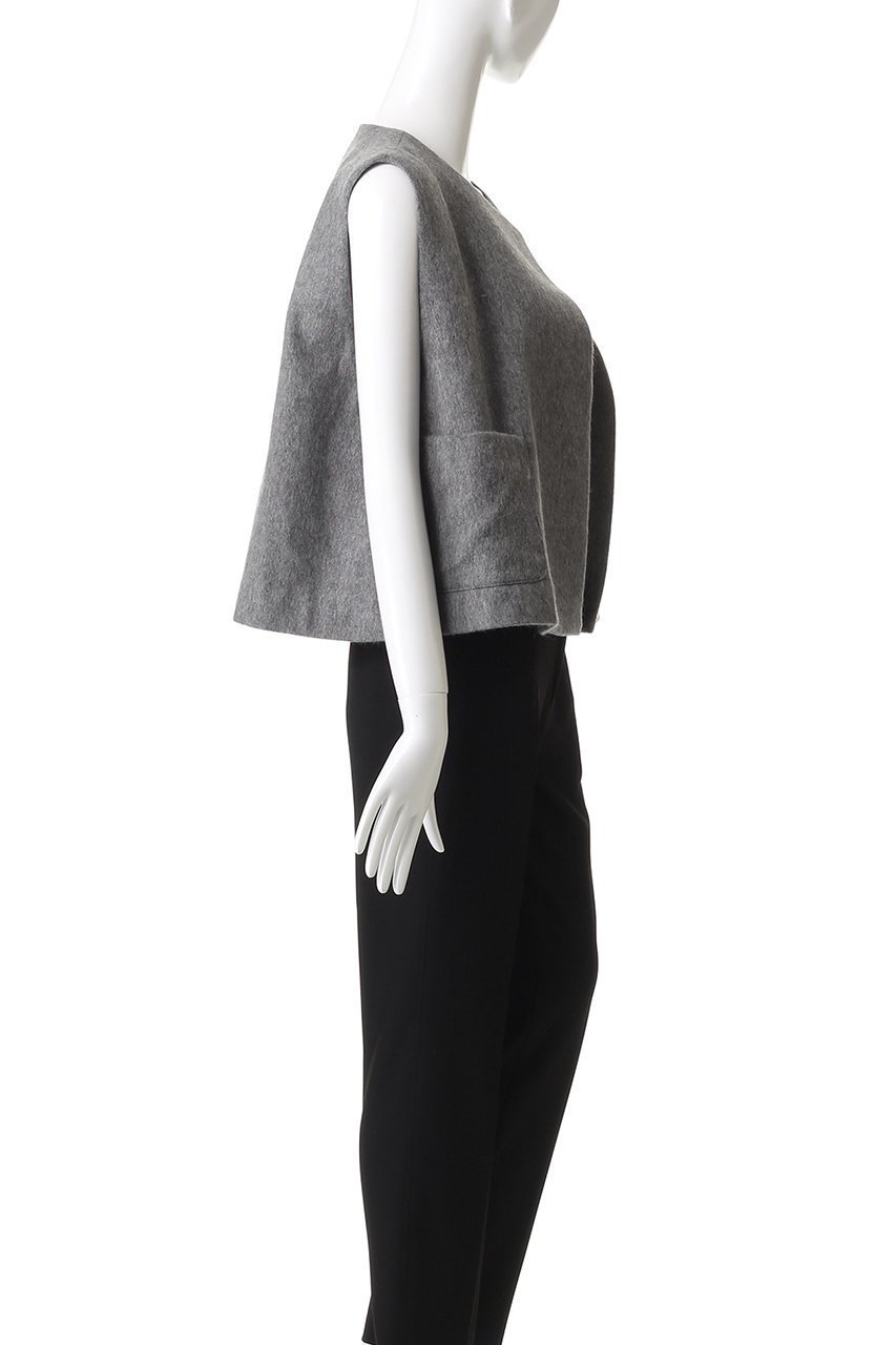 【ミズイロ インド/mizuiro ind】のcrew neck vest with pockets ベスト 人気、トレンドファッション・服の通販 founy(ファニー) 　ファッション　Fashion　レディースファッション　Fashion for Women　アウター　Coat / Outerwear Collection　レディースジャケット・軽アウター　Jackets　ショート　Short, Short Length　ジャケット　Jacket, Outerwear　ベスト　Vest, Waistcoat　ポケット　Pocket, Pocket Detail　ワイド　Wide, Wide Fit　新作・新入荷　New Arrivals / New In　A/W・秋冬　Autumn/Winter　other-3|ID: prp329100004609084 ipo3291000000034113853