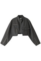 【プランク プロジェクト/PRANK PROJECT】のショートレングスバイカーブルゾン / Short Length Biker Blouson C.GRY(チャコールグレー)|ID: prp329100004609086 ipo3291000000034422699