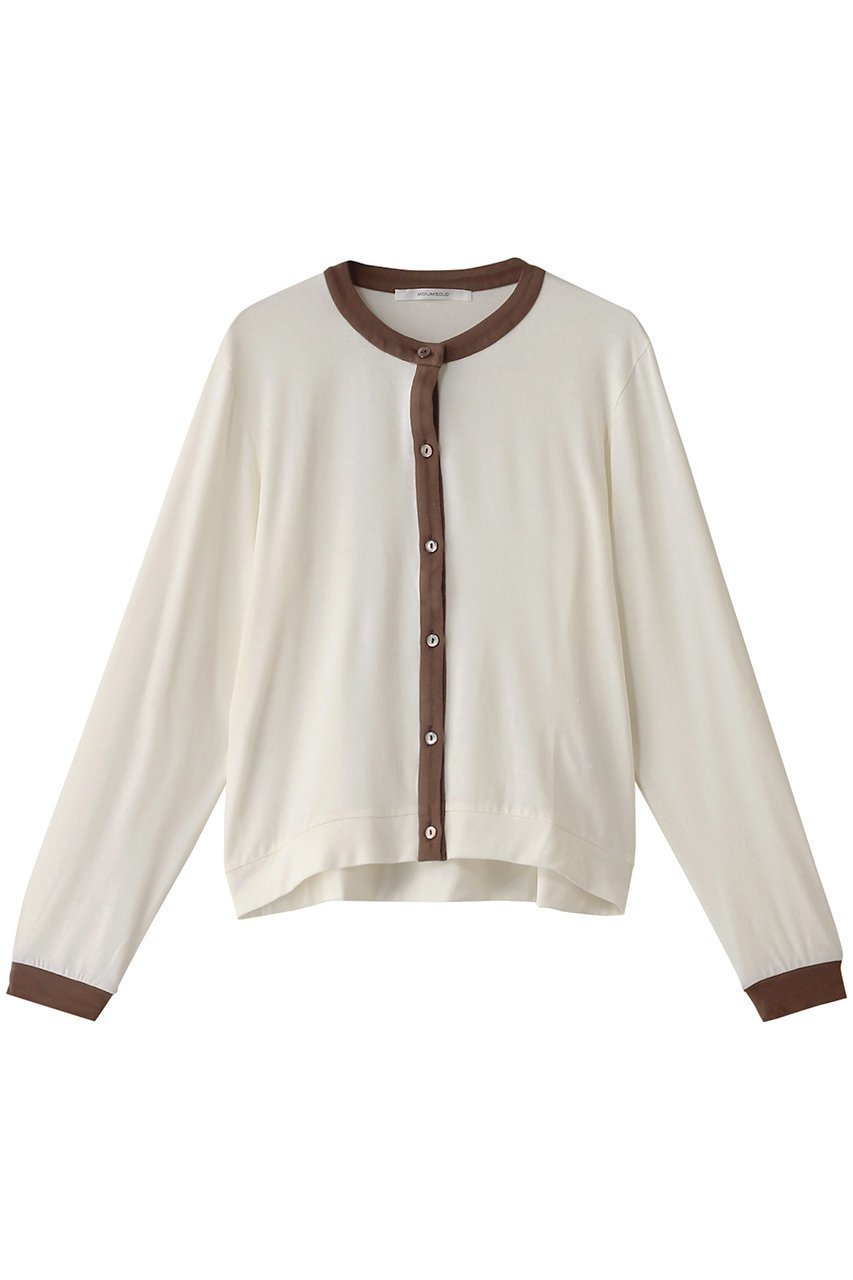【ミディウミソリッド/MIDIUMISOLID】のbi-color c/neck CD.S カーディガン 人気、トレンドファッション・服の通販 founy(ファニー) 　ファッション　Fashion　レディースファッション　Fashion for Women　トップス・カットソー　Cut & Sew Tops　ニット　Knit Tops & Sweaters　カーディガン・羽織り　Layered Style Cardigans　おすすめ　Recommended / Our Picks　なめらか　Smooth, Silky Texture　カーディガン　Cardigan, Knitwear　コンパクト　Compact, Small Size　エレガント 上品　Elegant　定番　Standard, Basic Item　羽織　Haori, Light Jacket　 other-1|ID: prp329100004609089 ipo3291000000032961733