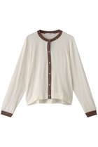 【ミディウミソリッド/MIDIUMISOLID】のbi-color c/neck CD.S カーディガン 人気、トレンドファッション・服の通販 founy(ファニー) ファッション Fashion レディースファッション Fashion for Women トップス・カットソー Cut & Sew Tops ニット Knit Tops & Sweaters カーディガン・羽織り Layered Style Cardigans おすすめ Recommended / Our Picks なめらか Smooth, Silky Texture カーディガン Cardigan, Knitwear コンパクト Compact, Small Size エレガント 上品 Elegant 再入荷 Restock / Back in Stock 定番 Standard, Basic Item 羽織 Haori, Light Jacket thumbnail off white|ID: prp329100004609089 ipo3291000000034806768