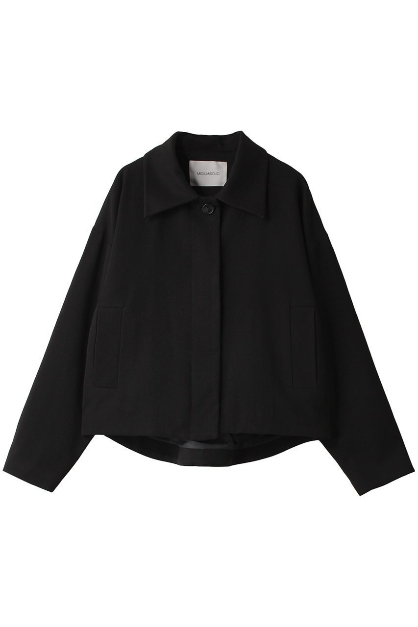 【ミディウミソリッド/MIDIUMISOLID】のshort JK ジャケット インテリア・キッズ・メンズ・レディースファッション・服の通販 founy(ファニー) 　ファッション　Fashion　レディースファッション　Fashion for Women　アウター　Coat / Outerwear Collection　レディースジャケット・軽アウター　Jackets　なめらか　Smooth, Silky Texture　クラシカル　Classical, Vintage-Inspired　クラシック　Classic, Timeless Style　ショート　Short, Short Length　ジャケット　Jacket, Outerwear　タートルネック　Turtleneck, High Neck　マキシ　Maxi, Full Length　エレガント 上品　Elegant　再入荷　Restock / Back in Stock　black|ID: prp329100004609091 ipo3291000000034806494