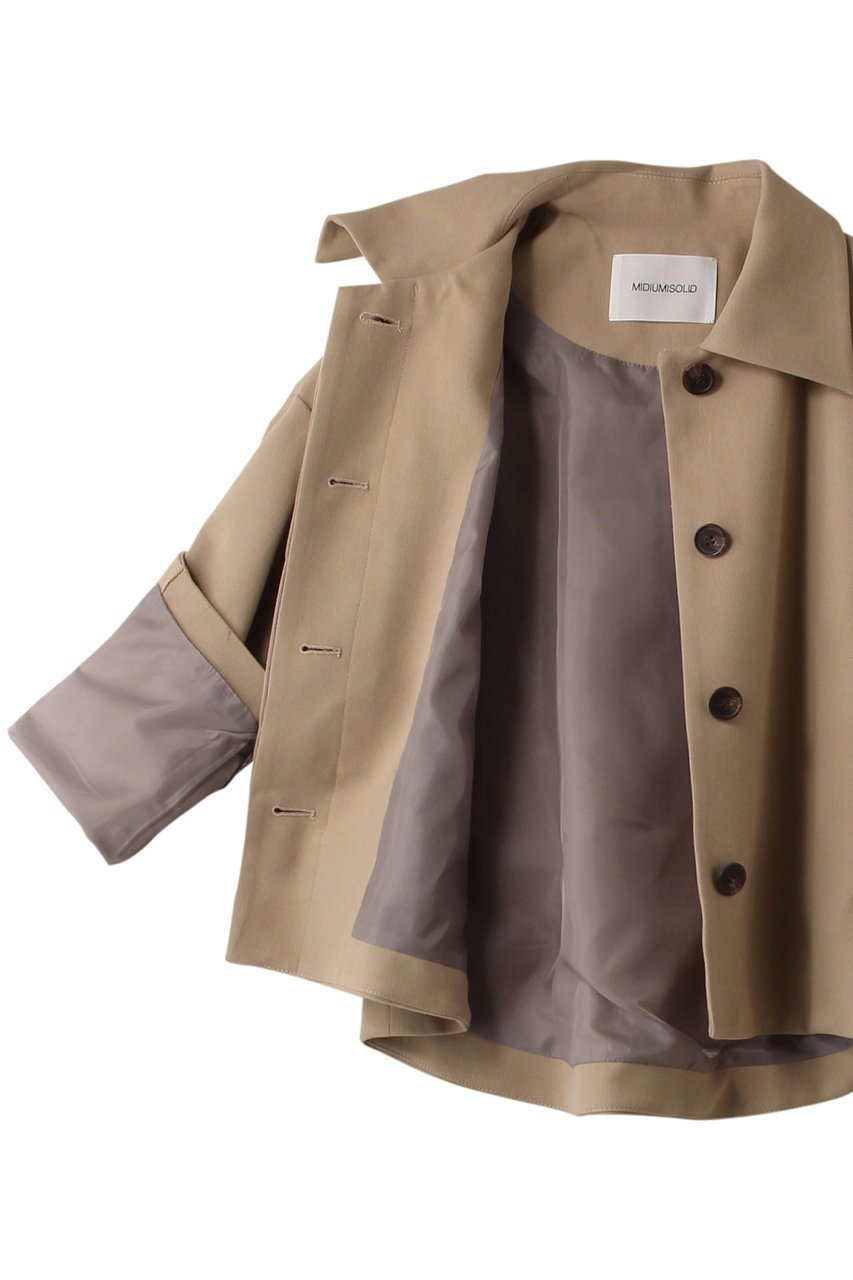 【ミディウミソリッド/MIDIUMISOLID】のshort JK ジャケット 人気、トレンドファッション・服の通販 founy(ファニー) 　ファッション　Fashion　レディースファッション　Fashion for Women　アウター　Coat / Outerwear Collection　レディースジャケット・軽アウター　Jackets　なめらか　Smooth, Silky Texture　クラシカル　Classical, Vintage-Inspired　クラシック　Classic, Timeless Style　ショート　Short, Short Length　ジャケット　Jacket, Outerwear　タートルネック　Turtleneck, High Neck　マキシ　Maxi, Full Length　エレガント 上品　Elegant　other-6|ID: prp329100004609091 ipo3291000000035494643