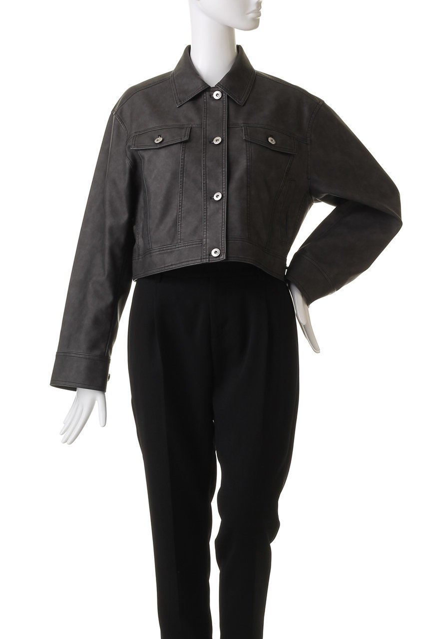 【メゾンスペシャル/MAISON SPECIAL】のWashed Vegan Leather Short Length Blouson/ウォッシュドヴィーガンレザーショートブルゾン 人気、トレンドファッション・服の通販 founy(ファニー) 　ファッション　Fashion　レディースファッション　Fashion for Women　アウター　Coat / Outerwear Collection　レディースジャケット・軽アウター　Jackets　ブルゾンジャケット・スポーティアウター　Blouson Jackets　ヴィンテージ　Vintage Style　ジャケット　Jacket, Outerwear　セットアップ　Set-Up, Coordinated Outfit　デニム　Denim, Jeans Material　ブルゾン　Blouson, Bomber Jacket　リアル　Real, Realistic　レース　Lace, Lace Fabric　other-2|ID: prp329100004609092 ipo3291000000032961862