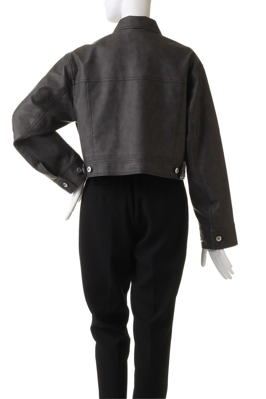 【メゾンスペシャル/MAISON SPECIAL】のWashed Vegan Leather Short Length Blouson/ウォッシュドヴィーガンレザーショートブルゾン 人気、トレンドファッション・服の通販 founy(ファニー) 　ファッション　Fashion　レディースファッション　Fashion for Women　アウター　Coat / Outerwear Collection　レディースジャケット・軽アウター　Jackets　ブルゾンジャケット・スポーティアウター　Blouson Jackets　ヴィンテージ　Vintage Style　ジャケット　Jacket, Outerwear　セットアップ　Set-Up, Coordinated Outfit　デニム　Denim, Jeans Material　ブルゾン　Blouson, Bomber Jacket　リアル　Real, Realistic　レース　Lace, Lace Fabric　other-4|ID: prp329100004609092 ipo3291000000032961869
