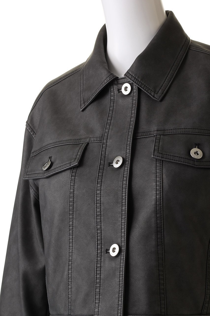 【メゾンスペシャル/MAISON SPECIAL】のWashed Vegan Leather Short Length Blouson/ウォッシュドヴィーガンレザーショートブルゾン 人気、トレンドファッション・服の通販 founy(ファニー) 　ファッション　Fashion　レディースファッション　Fashion for Women　アウター　Coat / Outerwear Collection　レディースジャケット・軽アウター　Jackets　ブルゾンジャケット・スポーティアウター　Blouson Jackets　ヴィンテージ　Vintage Style　ジャケット　Jacket, Outerwear　セットアップ　Set-Up, Coordinated Outfit　デニム　Denim, Jeans Material　ブルゾン　Blouson, Bomber Jacket　リアル　Real, Realistic　レース　Lace, Lace Fabric　other-5|ID: prp329100004609092 ipo3291000000032961873