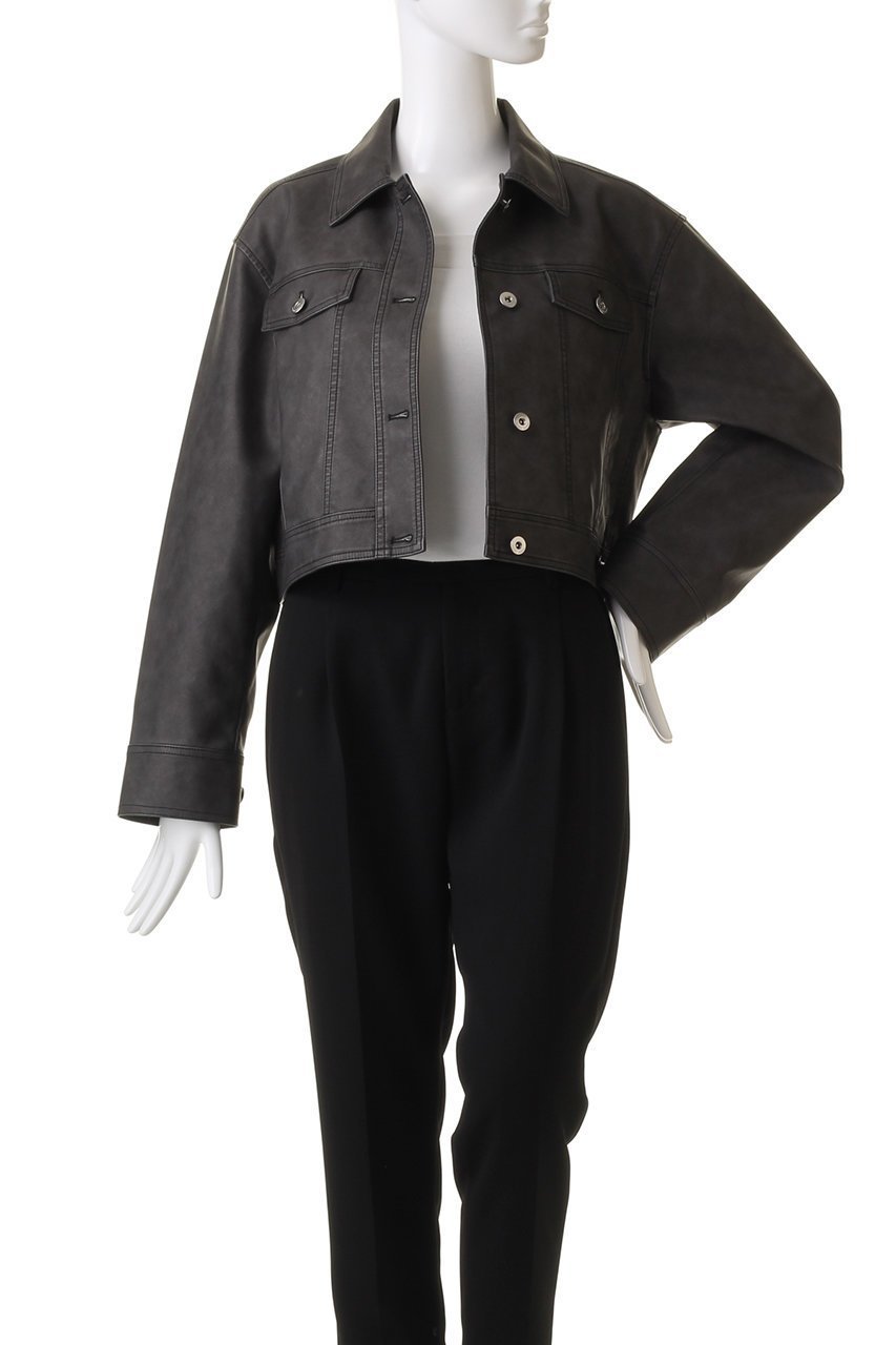 【メゾンスペシャル/MAISON SPECIAL】のWashed Vegan Leather Short Length Blouson/ウォッシュドヴィーガンレザーショートブルゾン 人気、トレンドファッション・服の通販 founy(ファニー) 　ファッション　Fashion　レディースファッション　Fashion for Women　アウター　Coat / Outerwear Collection　レディースジャケット・軽アウター　Jackets　ブルゾンジャケット・スポーティアウター　Blouson Jackets　ヴィンテージ　Vintage Style　ジャケット　Jacket, Outerwear　セットアップ　Set-Up, Coordinated Outfit　デニム　Denim, Jeans Material　ブルゾン　Blouson, Bomber Jacket　リアル　Real, Realistic　レース　Lace, Lace Fabric　other-7|ID: prp329100004609092 ipo3291000000032961881