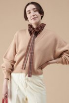 【マルティニーク/martinique】のカシミヤミックスウールVネックプルオーバー ピンクベージュ|ID: prp329100004609093 ipo3291000000032961880