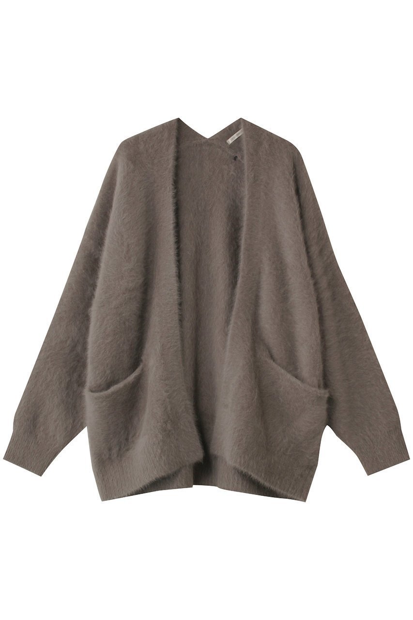 【デザイン ワークス/DESIGN WORKS】のファー加工カーディガン インテリア・キッズ・メンズ・レディースファッション・服の通販 founy(ファニー) ファッション Fashion レディースファッション Fashion for Women トップス・カットソー Cut & Sew Tops ニット Knit Tops & Sweaters カーディガン・羽織り Layered Style Cardigans カーディガン Cardigan, Knitwear シンプル Simple, Minimal デニム Denim, Jeans Material フォックス Fox, Fox Fur ロング Long, Long-Length A/W・秋冬 Autumn/Winter チャコールグレー|ID: prp329100004609095 ipo3291000000034957336