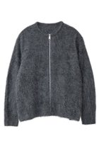 【マルティニーク/martinique】の【l heritage martinique】カシミアファージップアップブルゾン チャコール|ID: prp329100004609101 ipo3291000000032962115