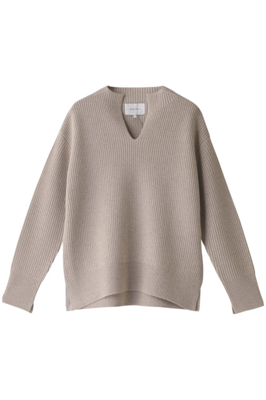 【ベイジ,/BEIGE,】のLILY(リリー)/プルオーバーニット インテリア・キッズ・メンズ・レディースファッション・服の通販 founy(ファニー) 　ファッション　Fashion　レディースファッション　Fashion for Women　トップス・カットソー　Cut & Sew Tops　ニット　Knit Tops & Sweaters　カジュアルプルオーバー・ニットトップス　Pullovers & Knit Tops / Casual Pullovers　シンプル　Simple, Minimal　キャメル|ID: prp329100004609103 ipo3291000000032962149