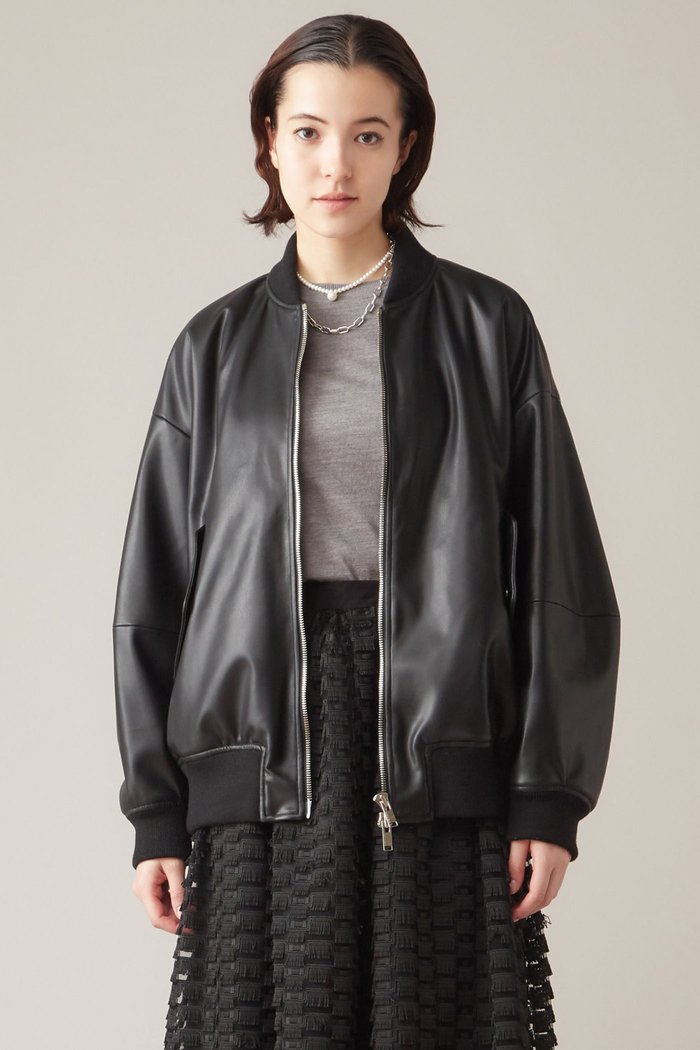 【マルティニーク/martinique】の【upper hights】THE U-2 BIG PU インテリア・キッズ・メンズ・レディースファッション・服の通販 founy(ファニー) https://founy.com/ ファッション Fashion レディースファッション Fashion for Women アウター Coat / Outerwear Collection レディースジャケット・軽アウター Jackets ブルゾンジャケット・スポーティアウター Blouson Jackets クール Cool, Chic シンプル Simple, Minimal ジャケット Jacket, Outerwear スタイリッシュ Stylish, Fashionable バランス Balance, Style Balance フェイクレザー Faux Leather, PU Leather ブルゾン Blouson, Bomber Jacket 春 Spring |ID: prp329100004609104 ipo3291000000032962153