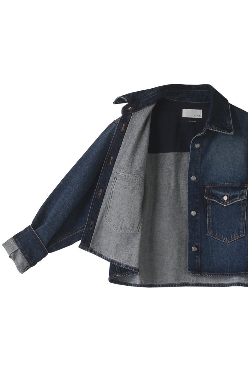 【マルティニーク/martinique】の【HAIKURE】 CHLOE DEEP BLUEジャケット 人気、トレンドファッション・服の通販 founy(ファニー) 　ファッション　Fashion　レディースファッション　Fashion for Women　アウター　Coat / Outerwear Collection　レディースジャケット・軽アウター　Jackets　イタリア　Italy　ショート　Short, Short Length　ジャケット　Jacket, Outerwear　デニム　Denim, Jeans Material　トレンド　Trend, Trending Now　ポケット　Pocket, Pocket Detail　other-6|ID: prp329100004609105 ipo3291000000032962253