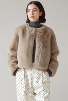 【マルティニーク/martinique】のイミテーションファーショートブルゾン ベージュ|ID: prp329100004609112 ipo3291000000032962463