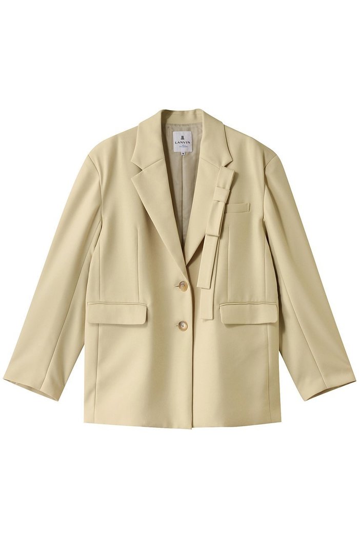 【ランバン オン ブルー/LANVIN en Bleu】のリボンブローチテーラードジャケット インテリア・キッズ・メンズ・レディースファッション・服の通販 founy(ファニー) https://founy.com/ ファッション Fashion レディースファッション Fashion for Women アウター Coat / Outerwear Collection レディースジャケット・軽アウター Jackets テーラードジャケット / 通勤・きれいめスタイル Tailored Jackets & Blazers おすすめ Recommended / Our Picks ジャケット Jacket, Outerwear セットアップ Set-Up, Coordinated Outfit ダブル Double, Double-Breasted フェミニン Feminine, Girly ブローチ Brooch, Pin Brooch リボン Ribbon, Bow |ID: prp329100004609123 ipo3291000000032962759